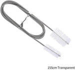 CPAP tube cleaning brush for standard and slim hoses