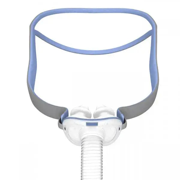 ResMed AirFit P10 nasal pillow CPAP mask with headgear