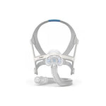 ResMed full-face mask with hose on a white background