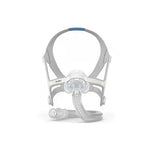 ResMed full-face mask with hose on a white background