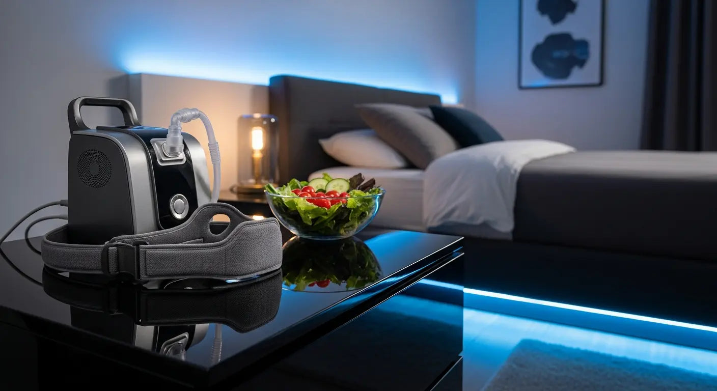Sleep Therapy Combinations: How Weight, Diet, and Gear Work Together - CPAP chinstraps, snoring solutions, mouth leak prevention