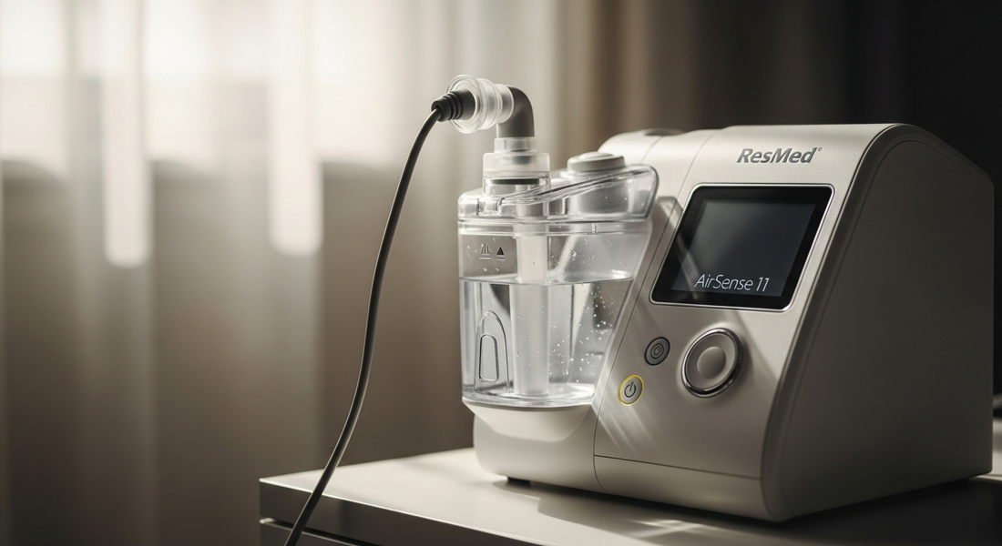Tired of CPAP Dry Mouth? Fix Your AirSense 11 Humidification - dry mouth CPAP, AirSense 11 water chamber, Ref 39101