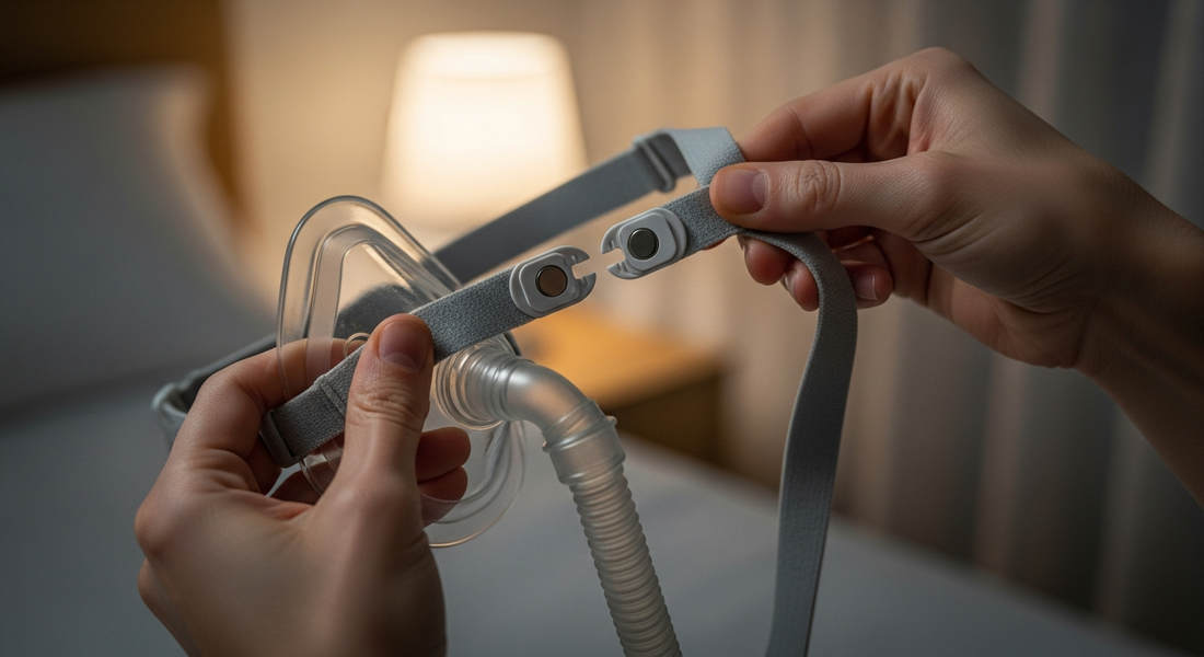 Tired of Fumbling with CPAP Clips? End Your Nightly Mask Frustration - CPAP mask leaks, fumbling with CPAP clips, arthritis finger pain CPAP