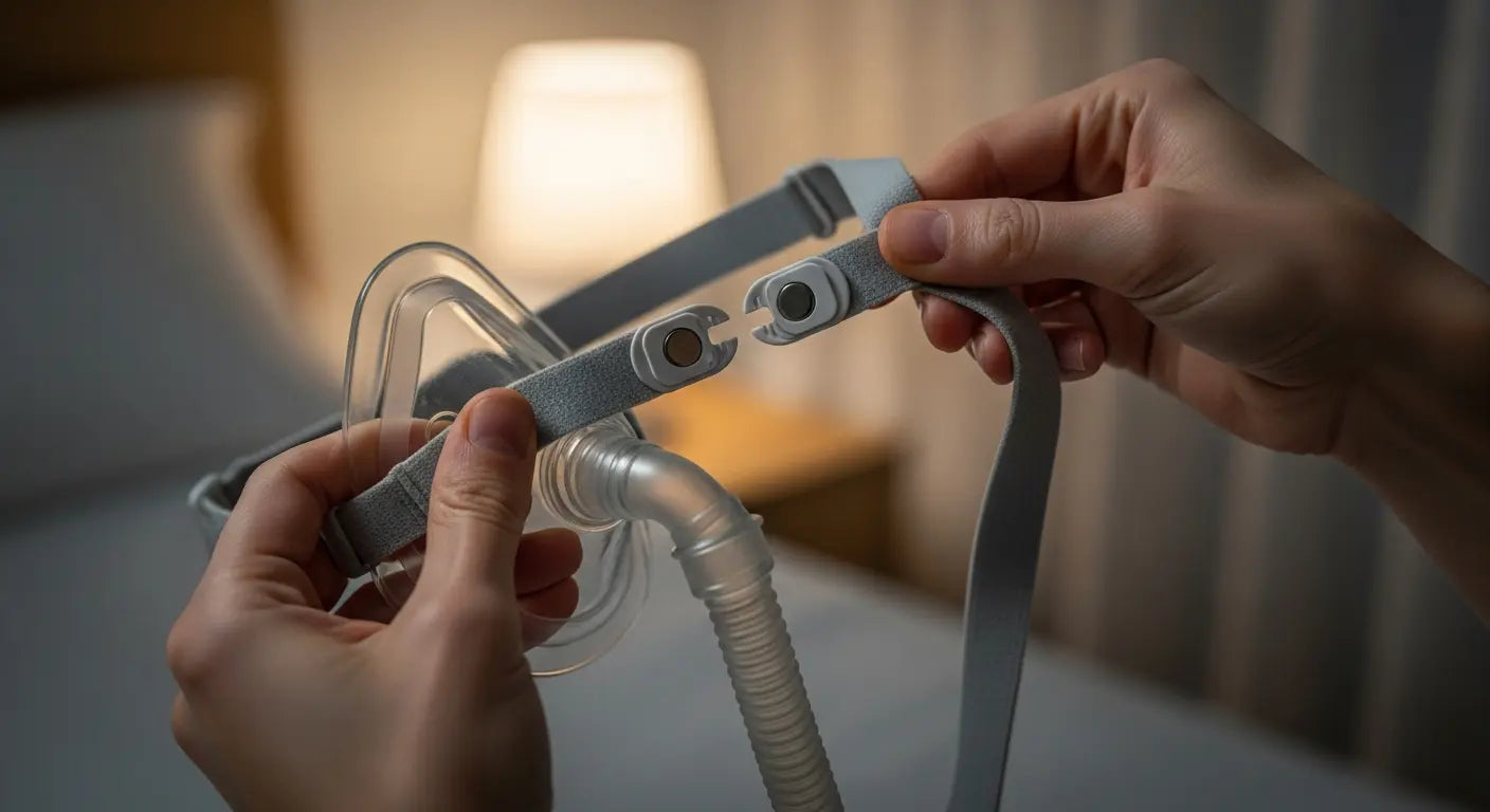 Tired of Fumbling with CPAP Clips? End Your Nightly Mask Frustration - CPAP mask leaks, fumbling with CPAP clips, arthritis finger pain CPAP