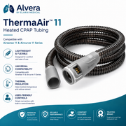 Alvera ThermaAir™ 11 Heated CPAP Tubing heated CPAP tubing CPAP