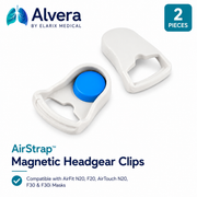 ALVERA AirStrap™ Magnetic Headgear Clips - 2 Pieces - CPAPSupply UK