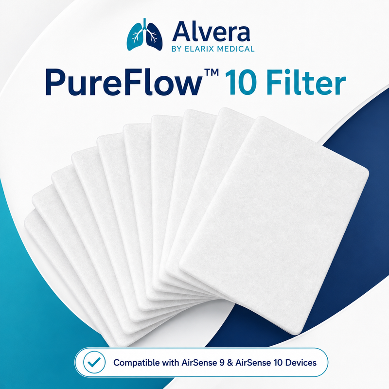 ALVERA PureFlow 10 Filter Compatible with AirSense 9 & AirSense 10