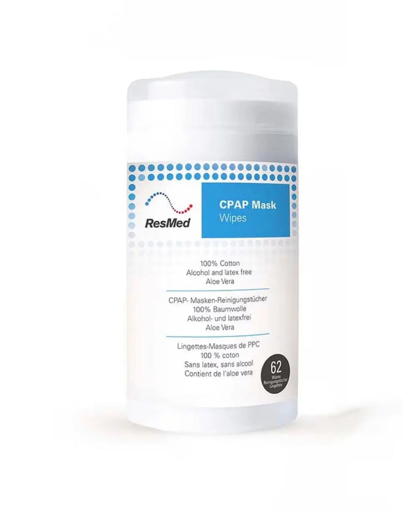 ResMed CPAP Mask Wipes — 62 Wipe Tub cpap mask wipes CPAP Supply UK