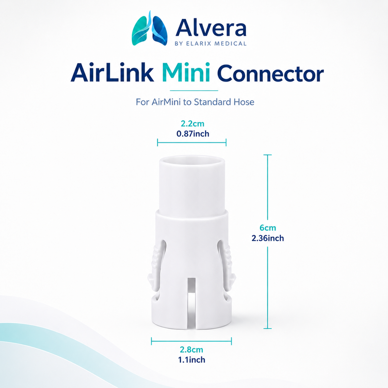 Alvera AirLink Mini Connector for AirMini Travel CPAP Machines Single
