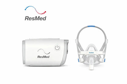 ResMed AirMini Auto Travel CPAP Machine Bundle with AirFit F40 Full Face CPAP Mask SelfiMed UK