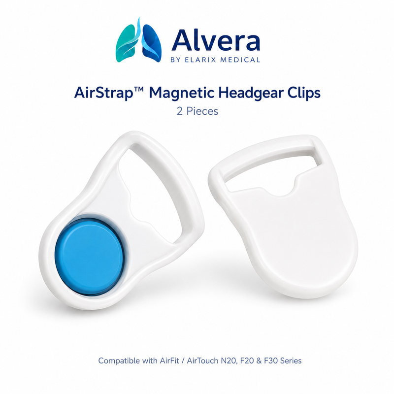 ALVERA AirStrap™ Magnetic Headgear Clips - 2 Pieces - CPAPSupply UK