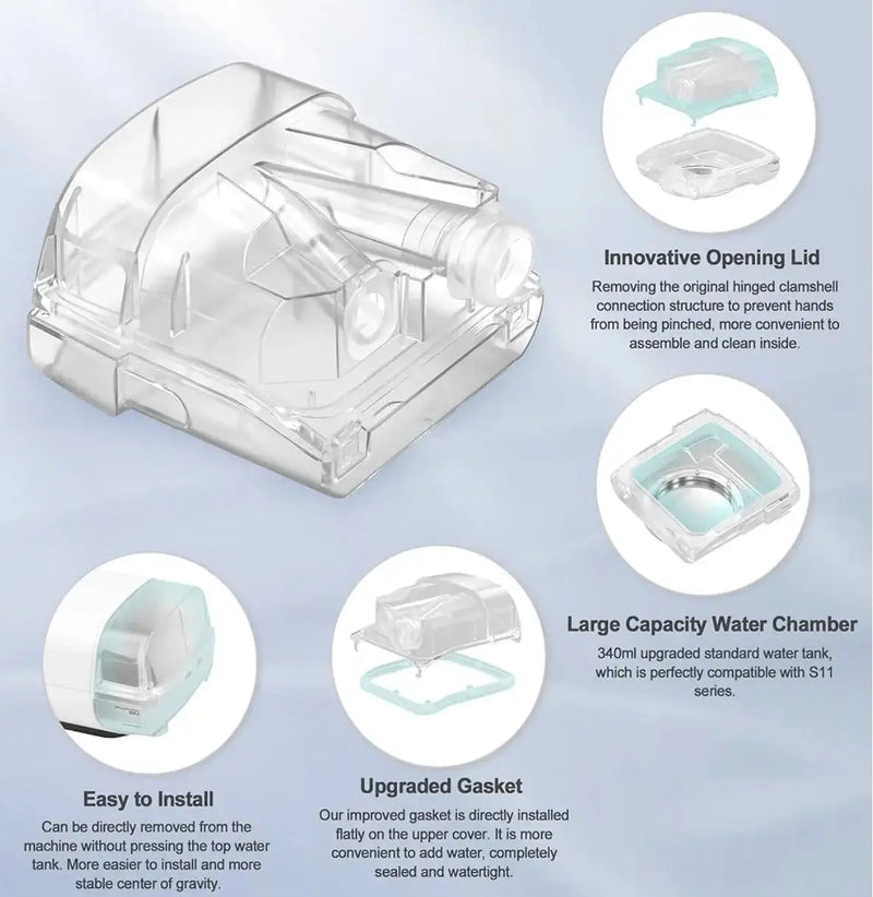 Replacement Water Chamber for AirSense 11, HumidAir Water Tub for S11 Series SelfiMed UK