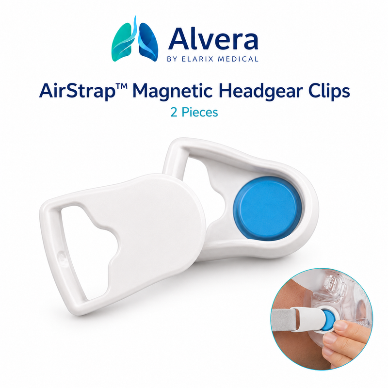 ALVERA AirStrap™ Magnetic Headgear Clips - 2 Pieces - CPAPSupply UK