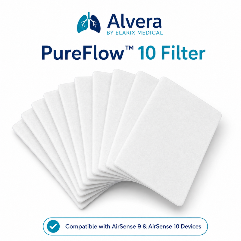 ALVERA PureFlow 10 Filter Compatible with AirSense 9 & AirSense 10