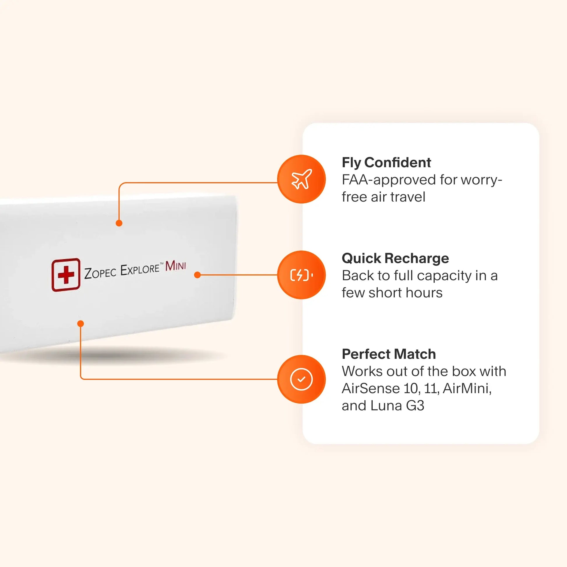 Zopec Explore Mini CPAP Battery Zopec