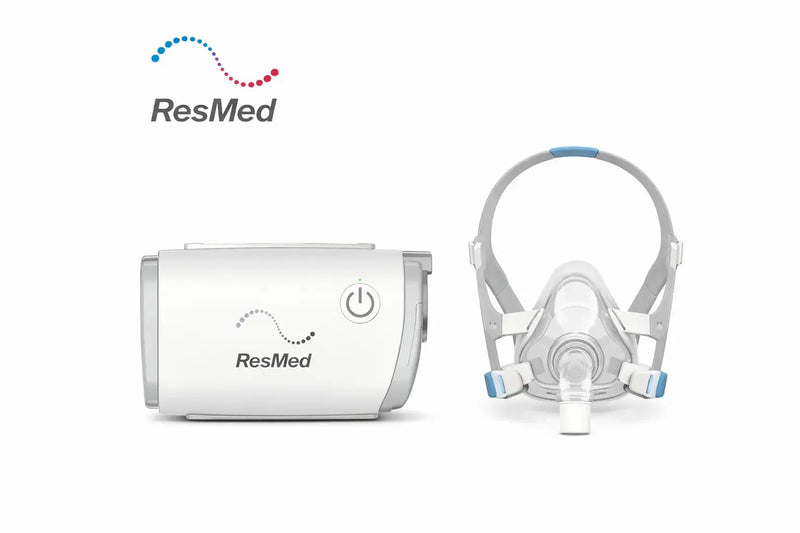 ResMed AirMini Auto Travel CPAP Machine Bundle with AirFit F20 Full Face CPAP Mask SelfiMed UK