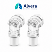 Alvera AirLink 360 Swivel Elbow for AirFit F20, AirTouch F20 and AirFit F30 Masks Twin Pack