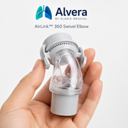 Alvera AirLink 360 Swivel Elbow for AirFit F20, AirTouch F20 and AirFit F30 Masks Single Pack