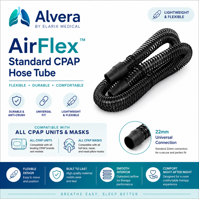 Alvera AirFlex Standard CPAP Hose Tube standard CPAP hose tube CPAP