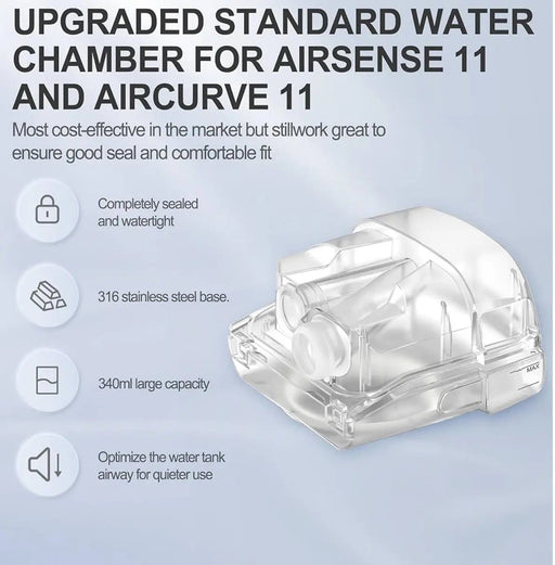 Replacement Water Chamber for AirSense 11, HumidAir Water Tub for S11