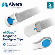 ALVERA AirStrap™ Magnetic Headgear Clips - 2 Pieces - CPAPSupply UK