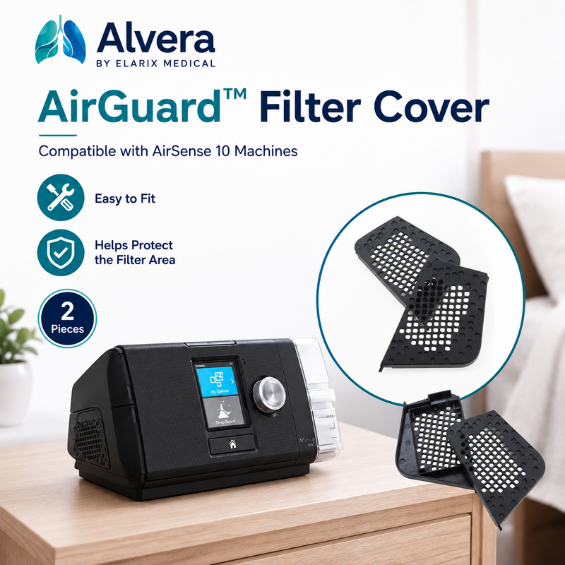 ALVERA AirGuard™ Filter Cover Compatible with AirSense 10 Devices