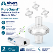 ALVERA PureGuard™ Universal In-Line Bacteria Filter for CPAP & BiPAP