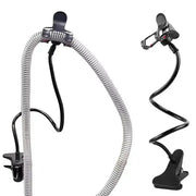 Two flexible phone holders with clips on a white background, featuring the brand 'Elarix Medical'.