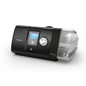 AirSense 10 AutoSet front panel and LCD screen view