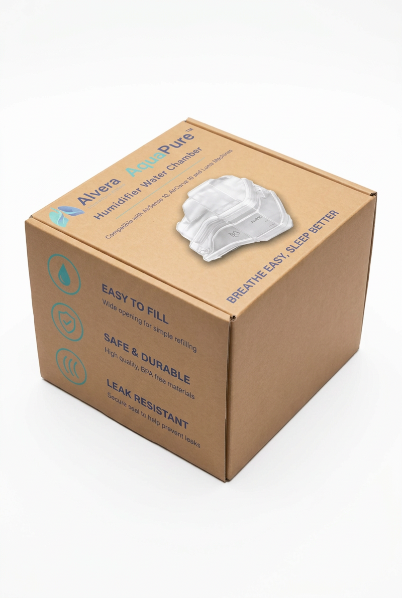 Alvera AirSense 10 Replacement Kit – AquaPure 10 Water Chamber, ThermaAir 10 Heated Tube, Beige AirGuard CPAP Supply UK