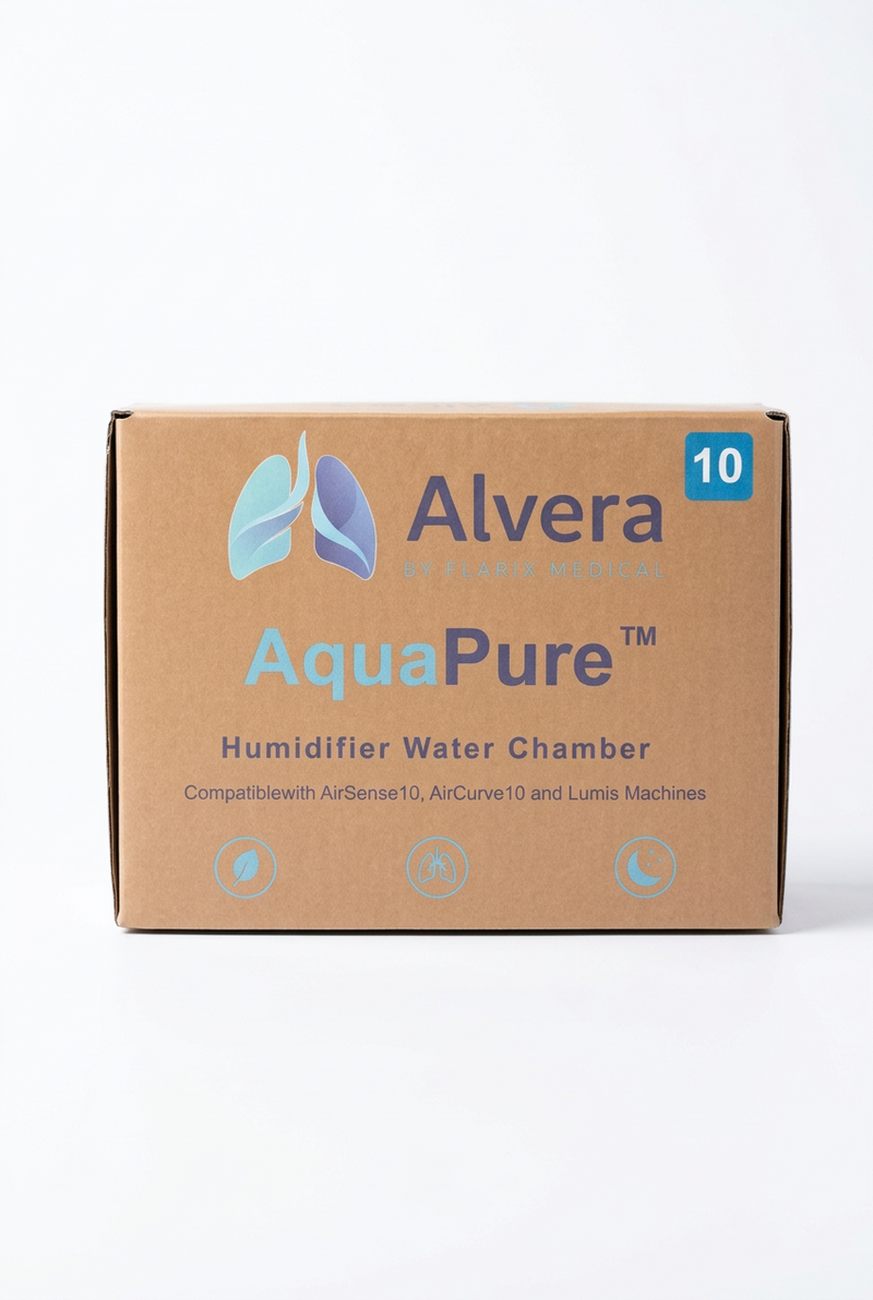 Alvera AirSense 10 Replacement Kit – AquaPure 10 Water Chamber, ThermaAir 10 Heated Tube, Beige AirGuard CPAP Supply UK