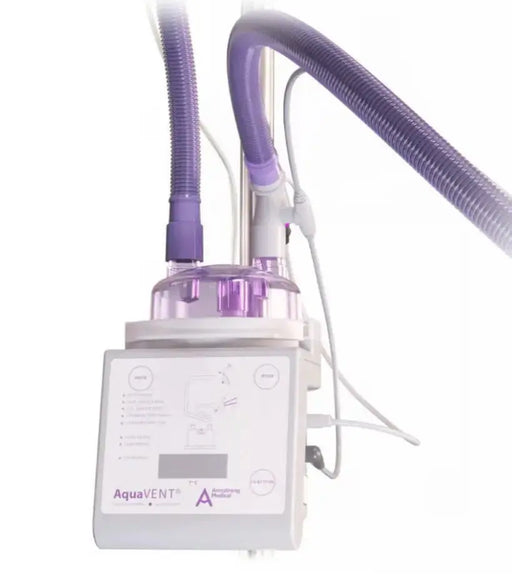 AquaVENT device with hoses on a white background