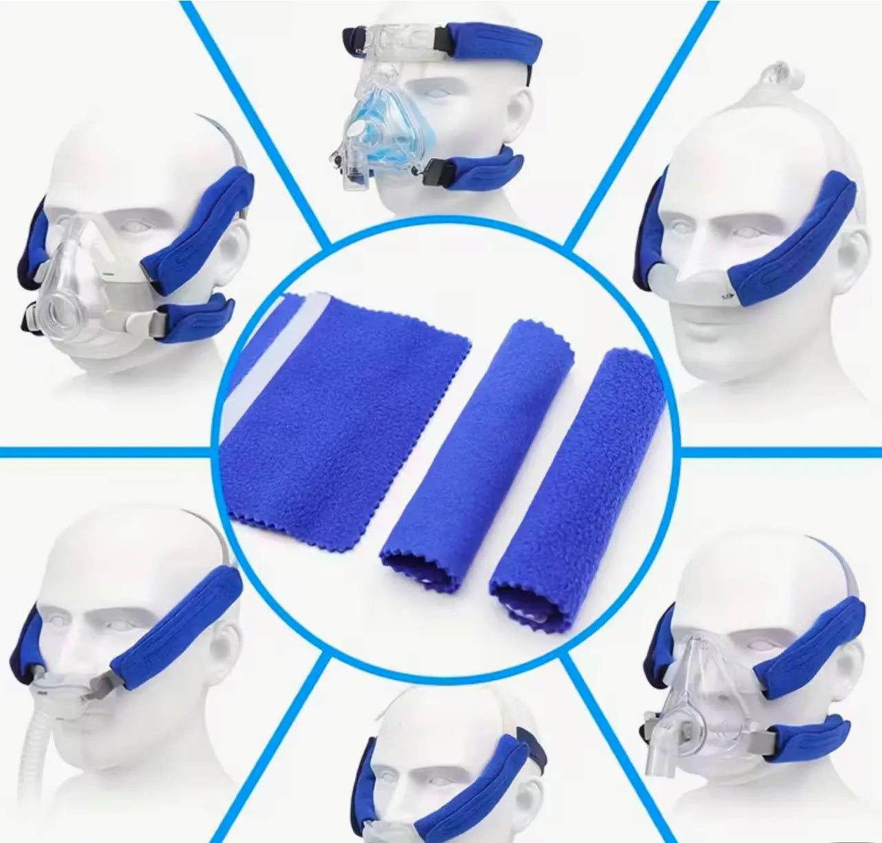 Soft Breathable CPAP Headband Covers - 4pcs Elarix Medical