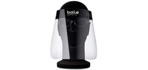 Bolle eyeglasses on a mannequin head with a white background