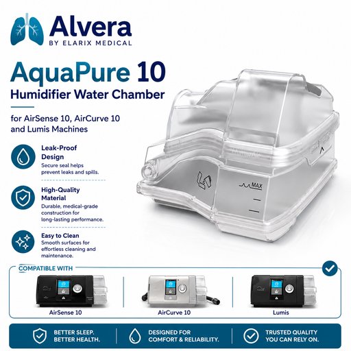 Alvera AquaPure 10 Humidifier Water Chamber for AirSense 10, AirCurve