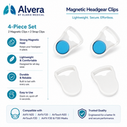 ALVERA AirStrap™ Magnetic Headgear Clips - 4 Pieces - CPAPSupply UK