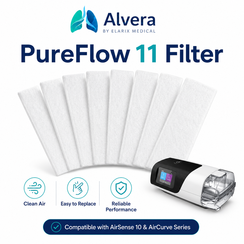 ALVERA PureFlow 11 Filter Compatible with AirSense 11 Devices