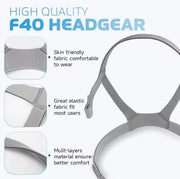 Replacement for AirFit F40 Headgear with Magnetic Clips AirFit F40