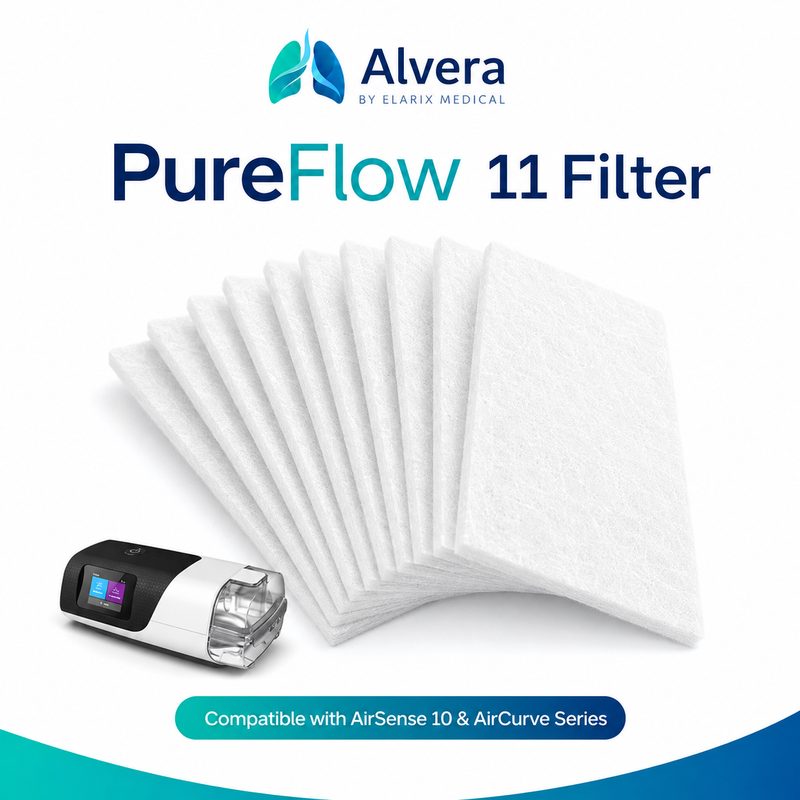 ALVERA PureFlow 11 Filter Compatible with AirSense 11 Devices