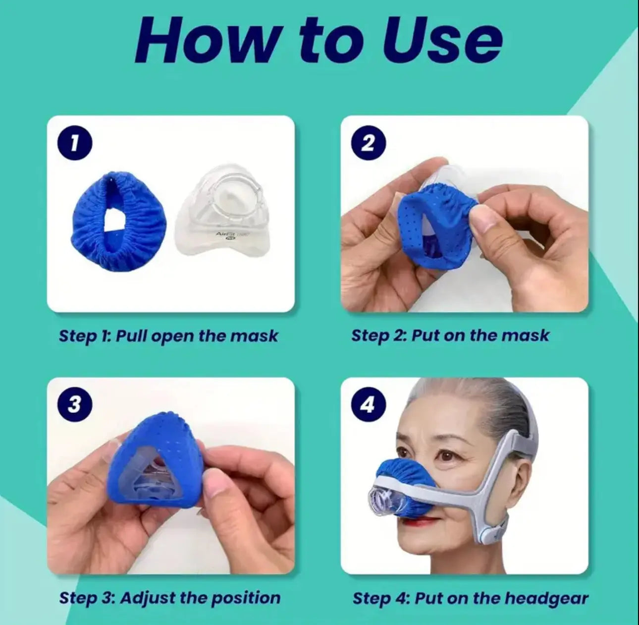 Perforated Ventilator Mask Pads - 2pcs Elarix Medical