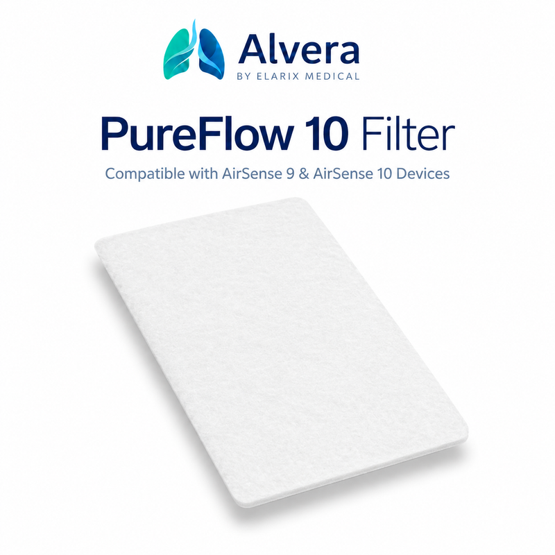 ALVERA PureFlow 10 Filter Compatible with AirSense 9 & AirSense 10