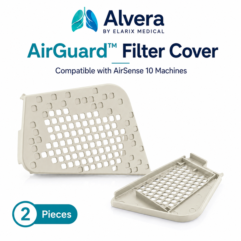 ALVERA AirGuard™ Filter Cover Compatible with AirSense 10 Devices CPAP Machine Filter Cover SelfiMed UK