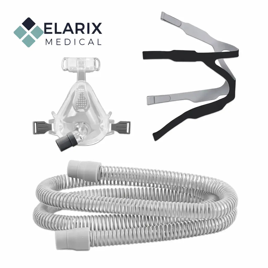 Universal Full Face Mask with Free Adjustable Headgear & CPAP Hose SelfiMed UK