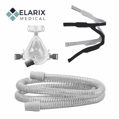 Universal Full Face Mask with Free Adjustable Headgear & CPAP Hose SelfiMed UK