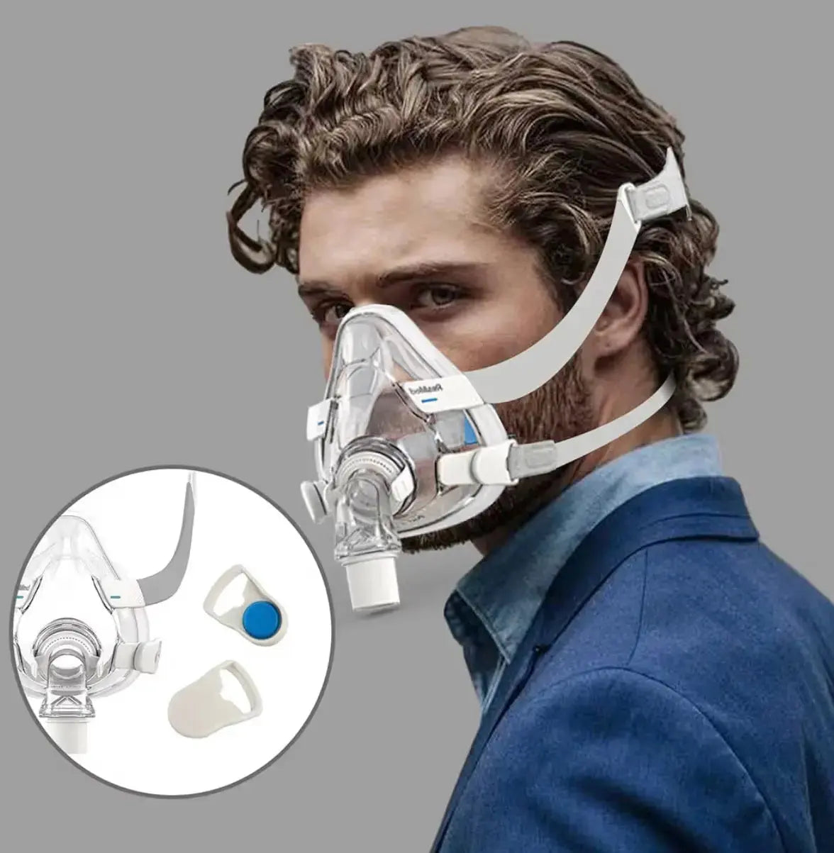 Magnetic Headgear Clips 2 Pairs Compatible with Air-Fit N20 F20 F30 & Air-Touch F20 N20 CPAP Masks SelfiMed UK