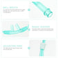 Nasal oxygen tube components with text labels on a white background