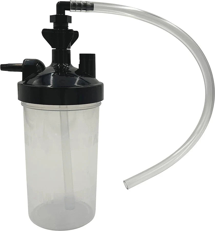 Oxygen Bubbler Bottle Humidity Humidifier Water Bottle for Oxygen Concentrator Durable oxygen concentrator CPAP Supply UK