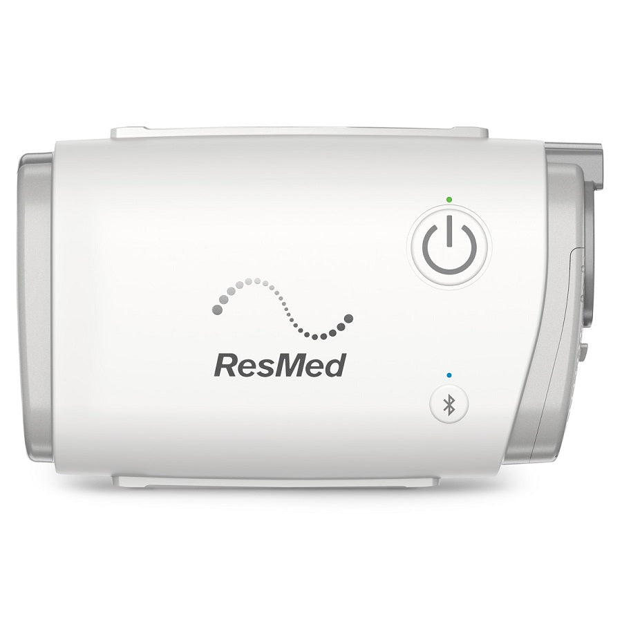New ResMed AirMini AutoSet Travel CPAP on a white background