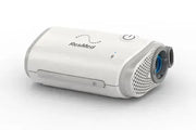 ResMed AirMini AutoSet Travel CPAP device on a white background