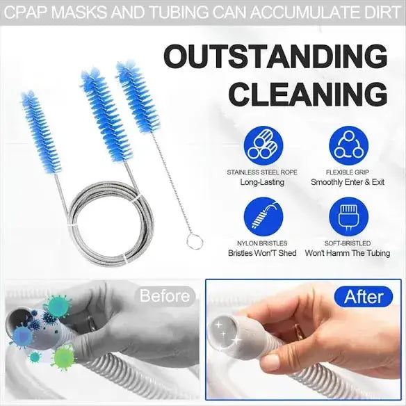 Flexible CPAP Tube Cleaning Brush, 155cm cpap tube cleaning brush